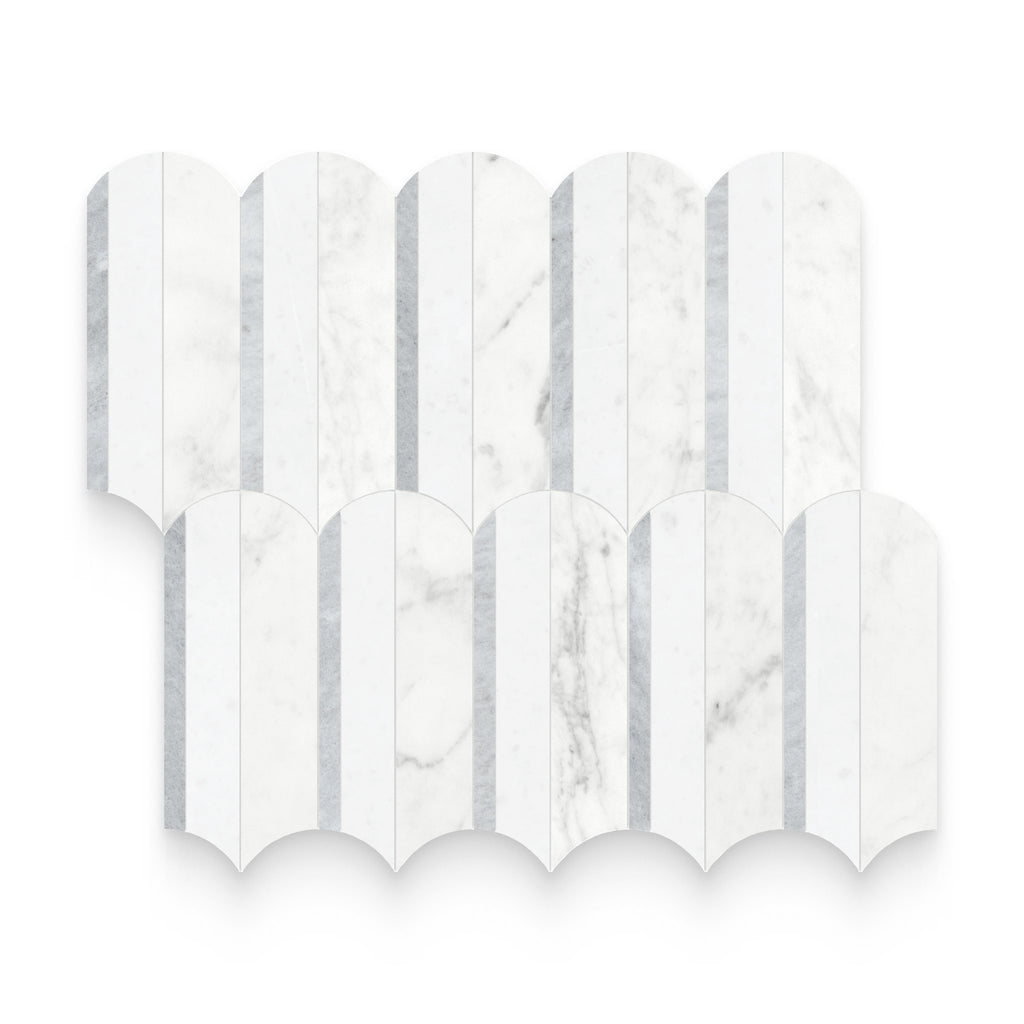 Wave Dove Honed Mosaic