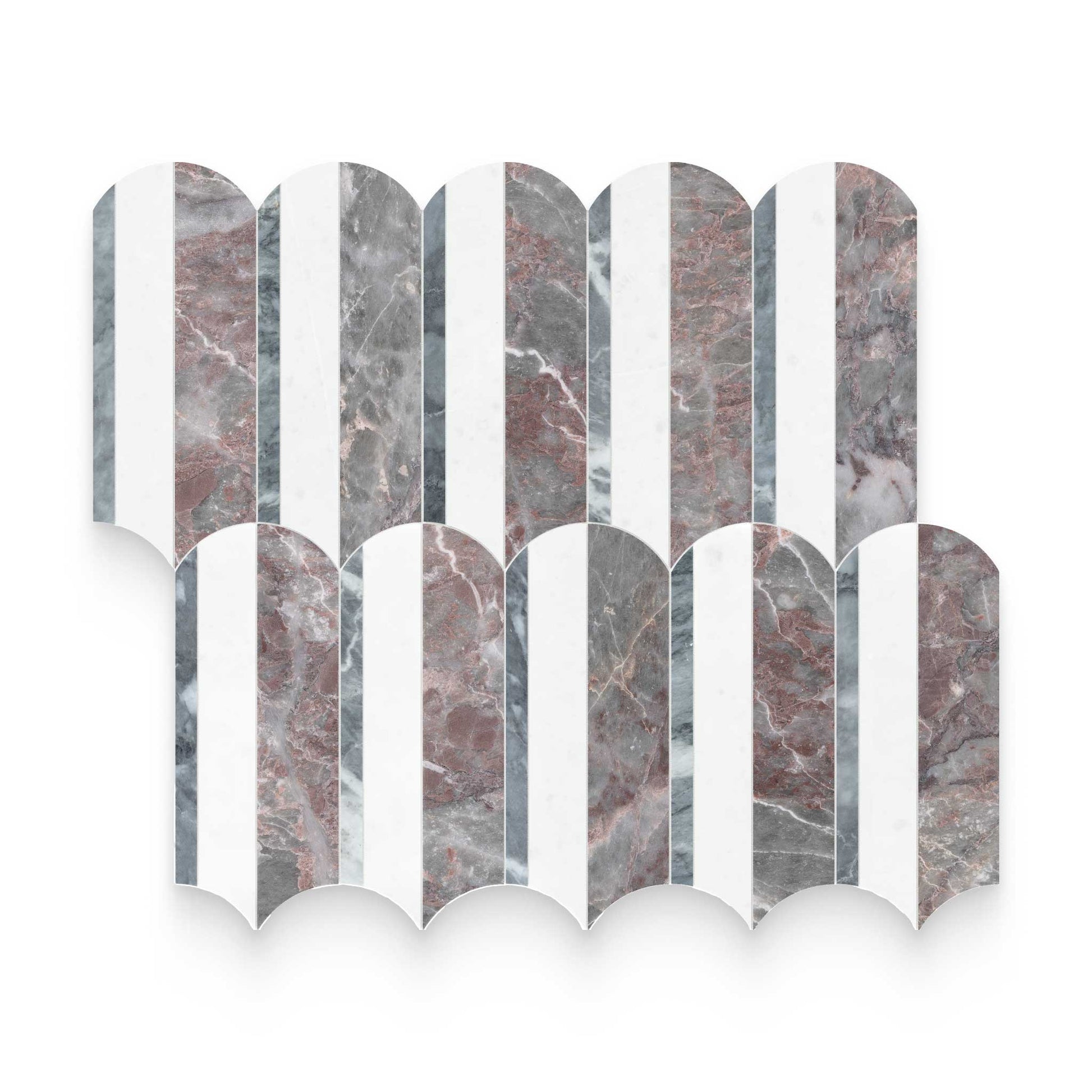 Wave Blush Honed Mosaic