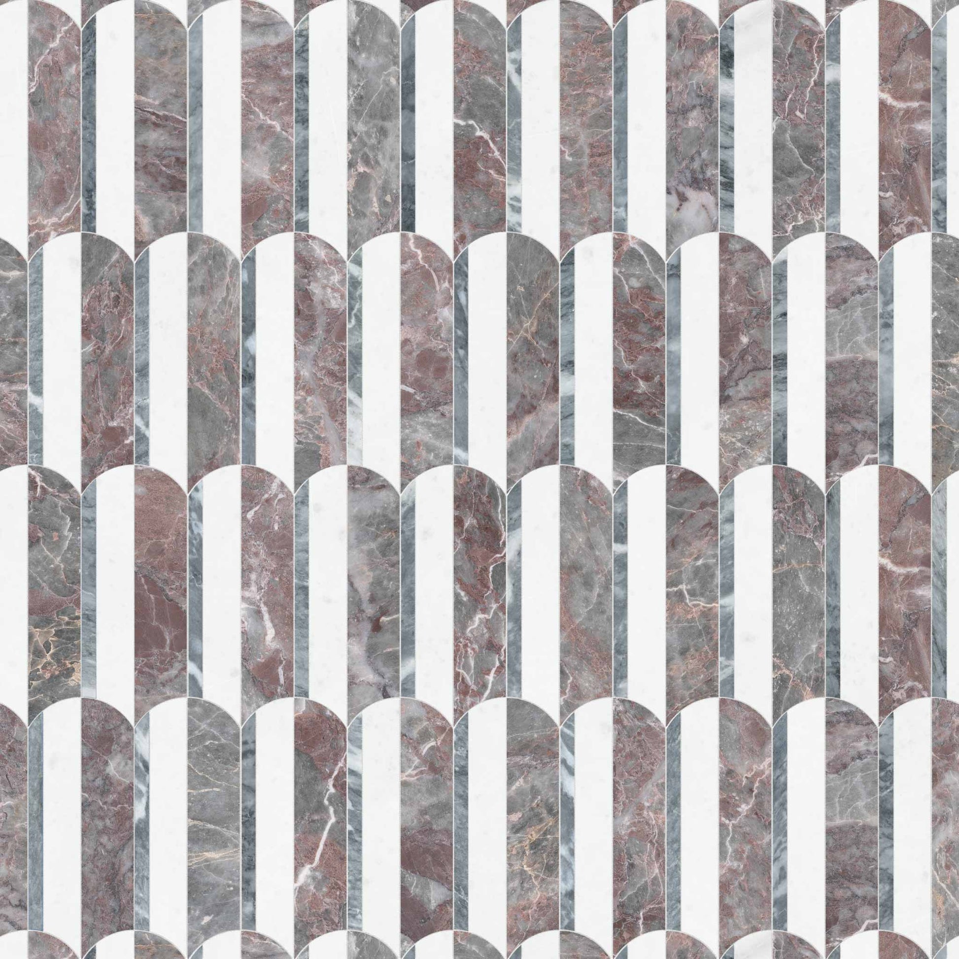 Wave Blush Honed Mosaic