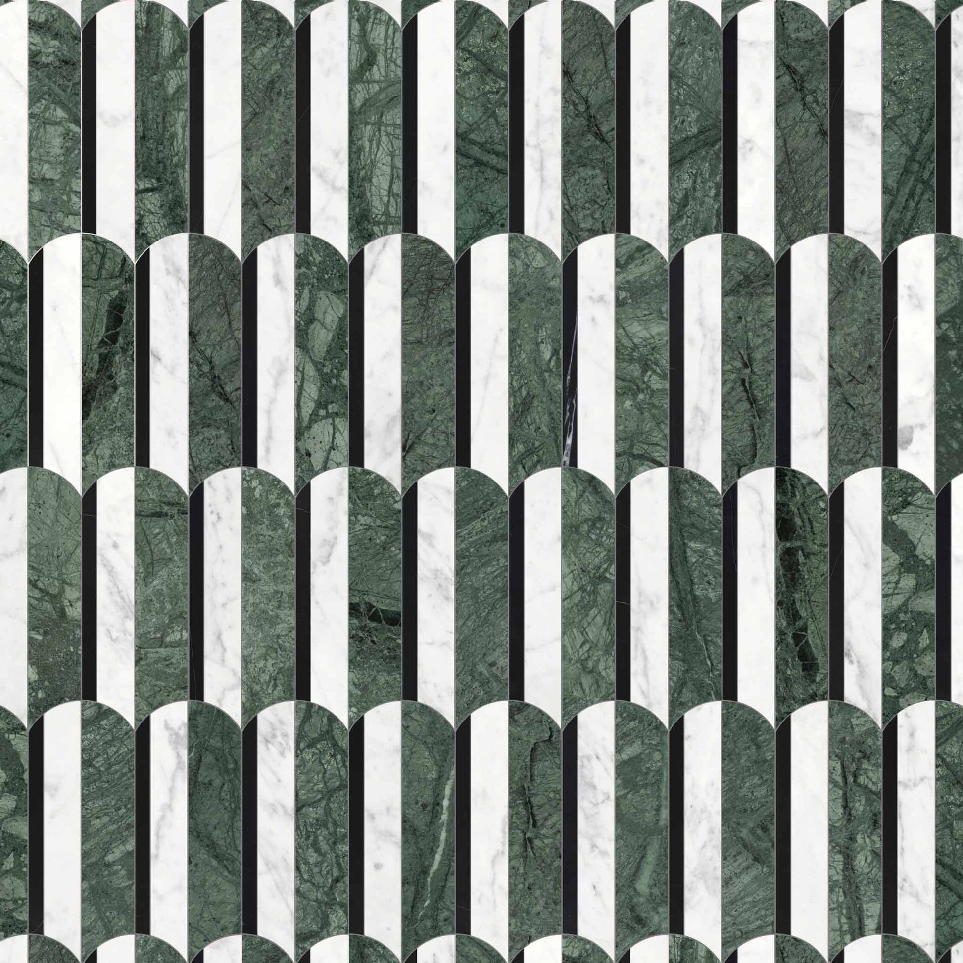 Wave Pine Polished Mosaic