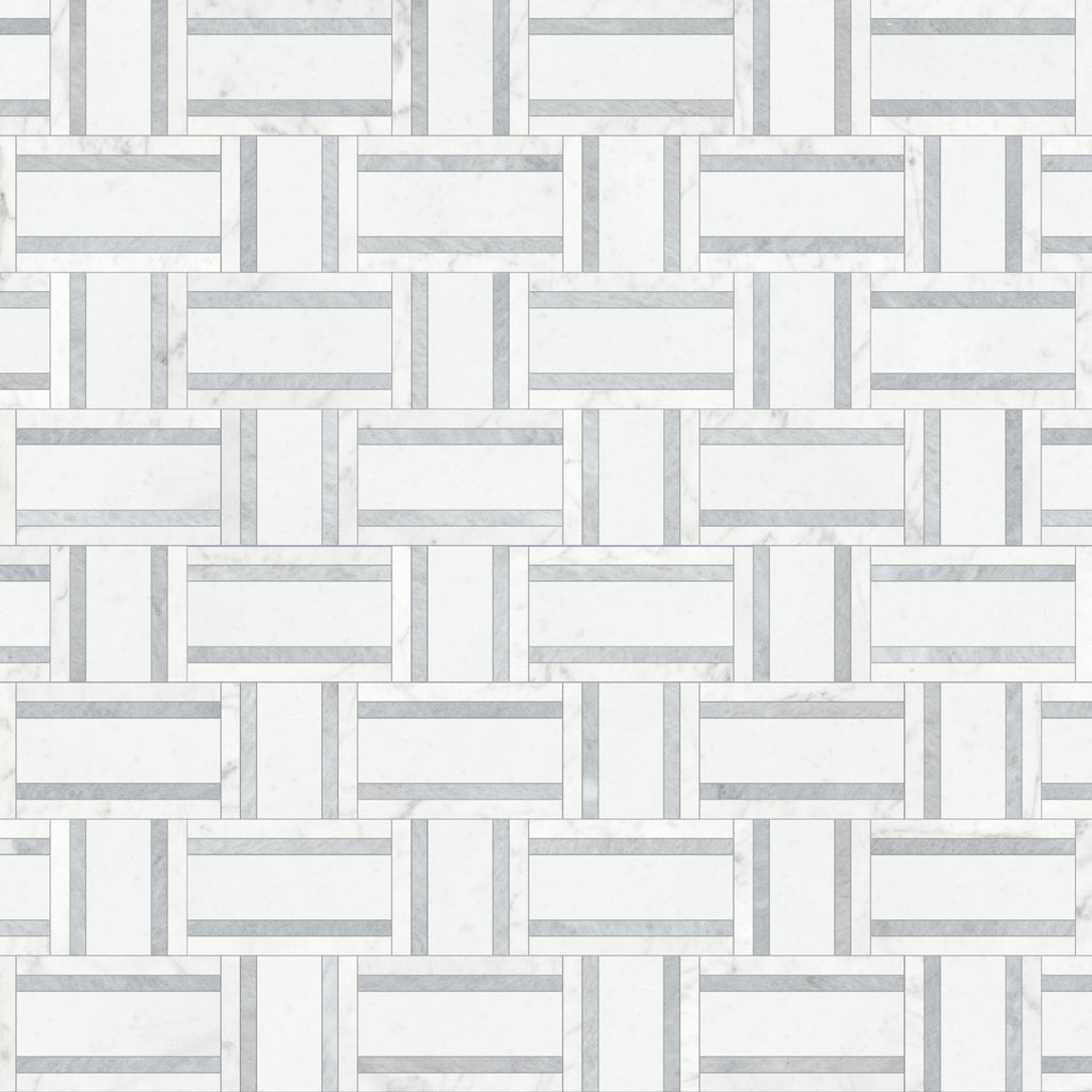 Weave Dove Honed Mosaic