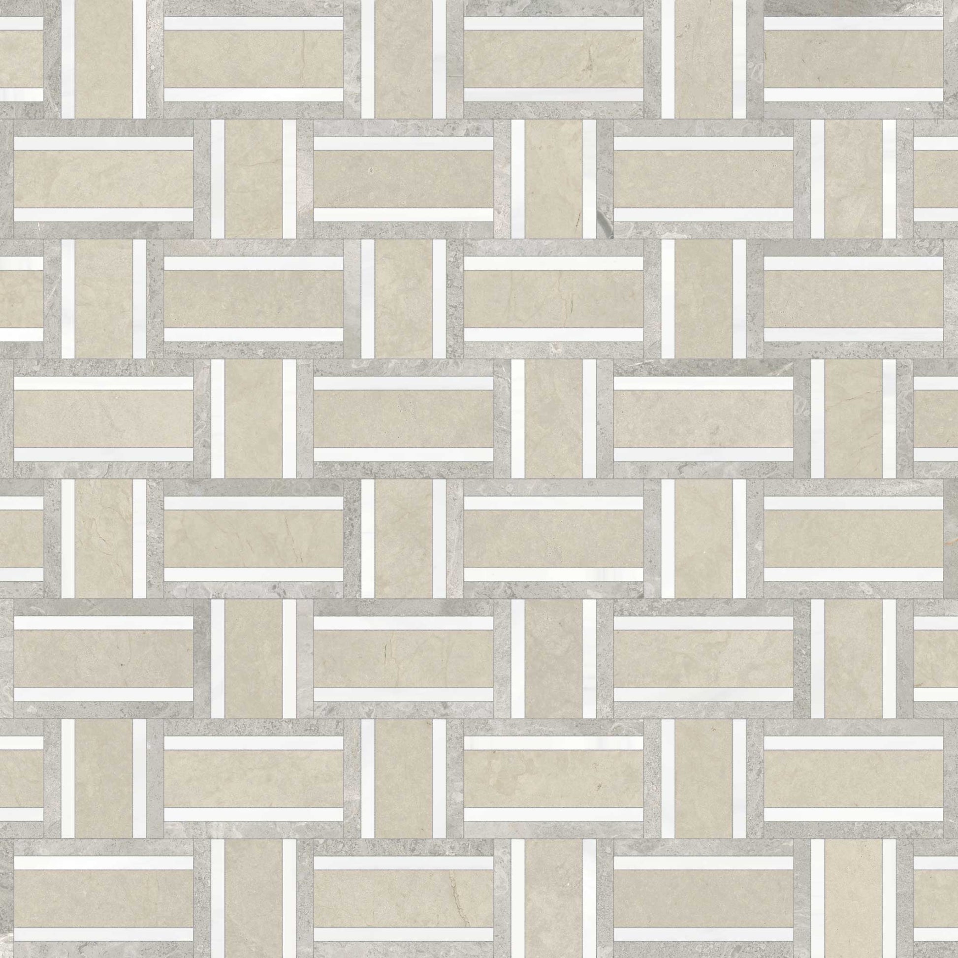 Weave Clay Honed Mosaic