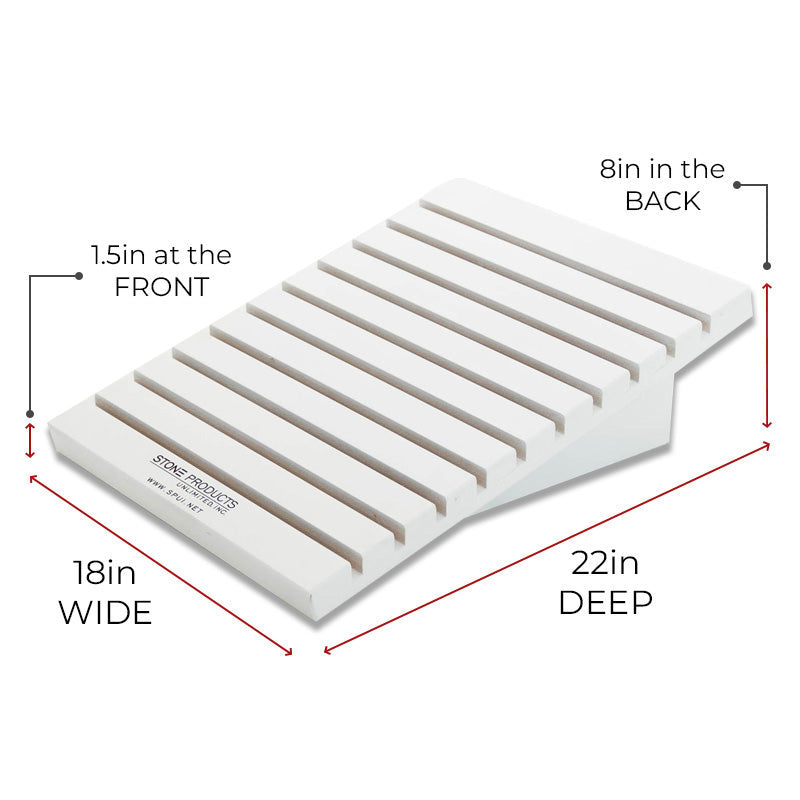 10 Slot White Display Stand