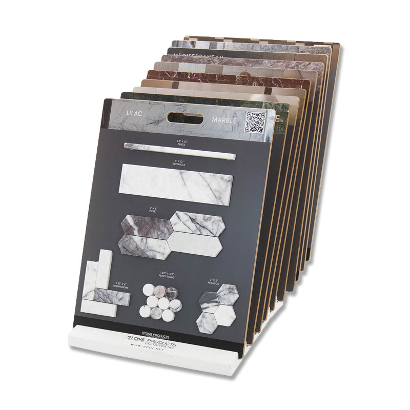 10 Slot White Display Stand