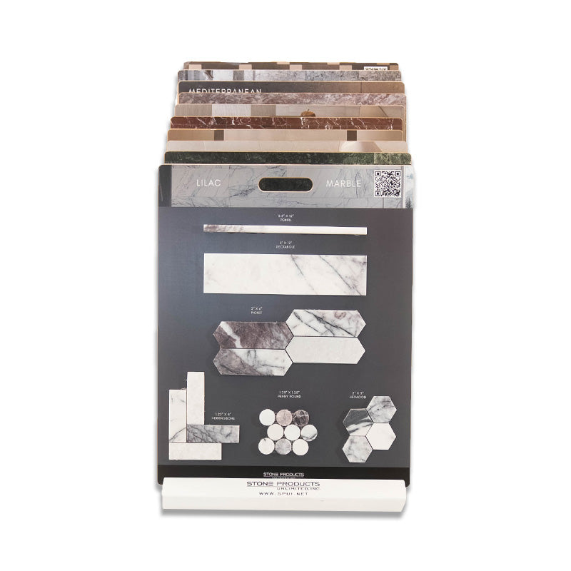 10 Slot White Display Stand